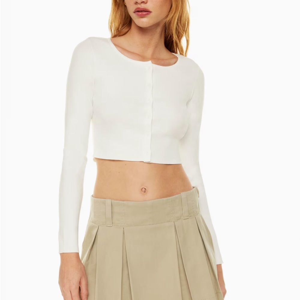 Sunday Best White Cropped Top